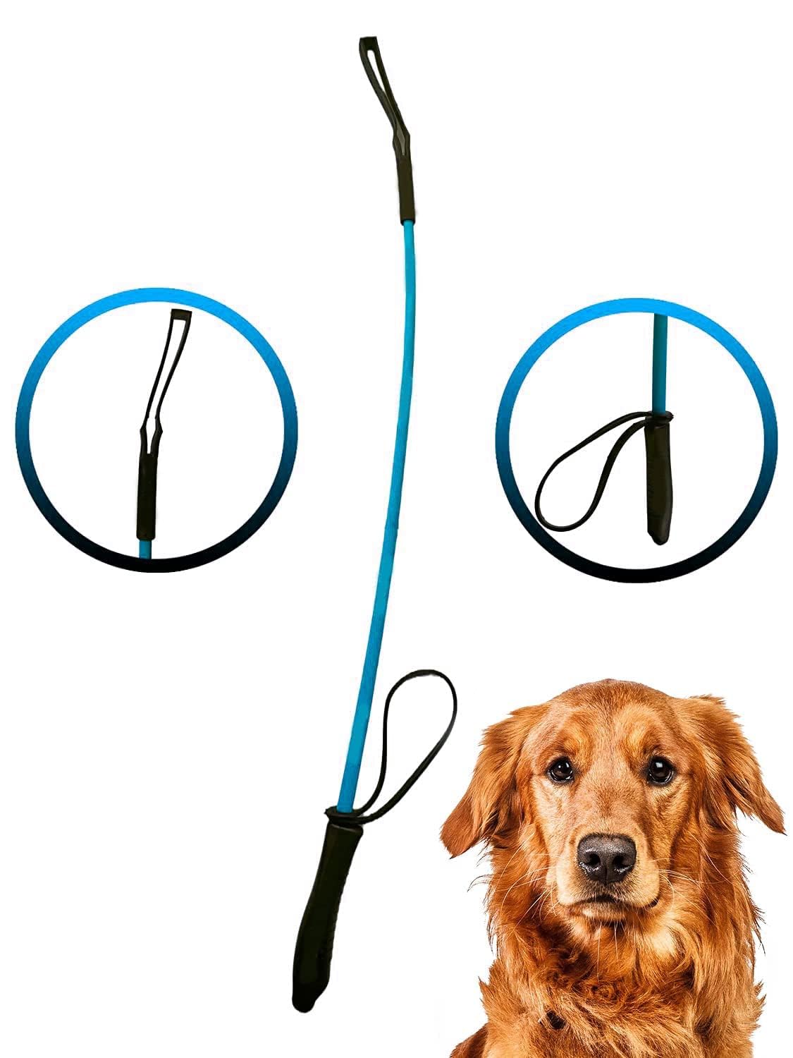 The Pets Company Dog Training Kit for Dogs and Puppies | Dog Training Clicker with Wrist Strap and Hunter Walking Stick for All Breeds Size Dogs (Color May Vary) (Training Stick & Training Clicker) 1