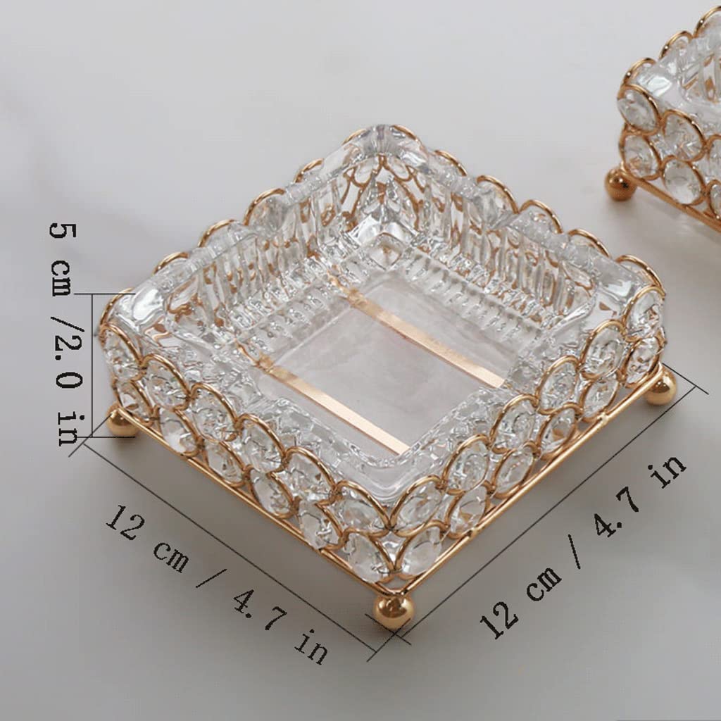 Uniwersalna Szklana Popielniczka 5X12X12 Cm/2,0X4,7X4,7 Cala, Biała Tacka, Przenośne Urządzenie Do Przetwarzania Popiołu Papierosowego, Do Użytku Na Zewnątrz, Wielokrotne-white x 1