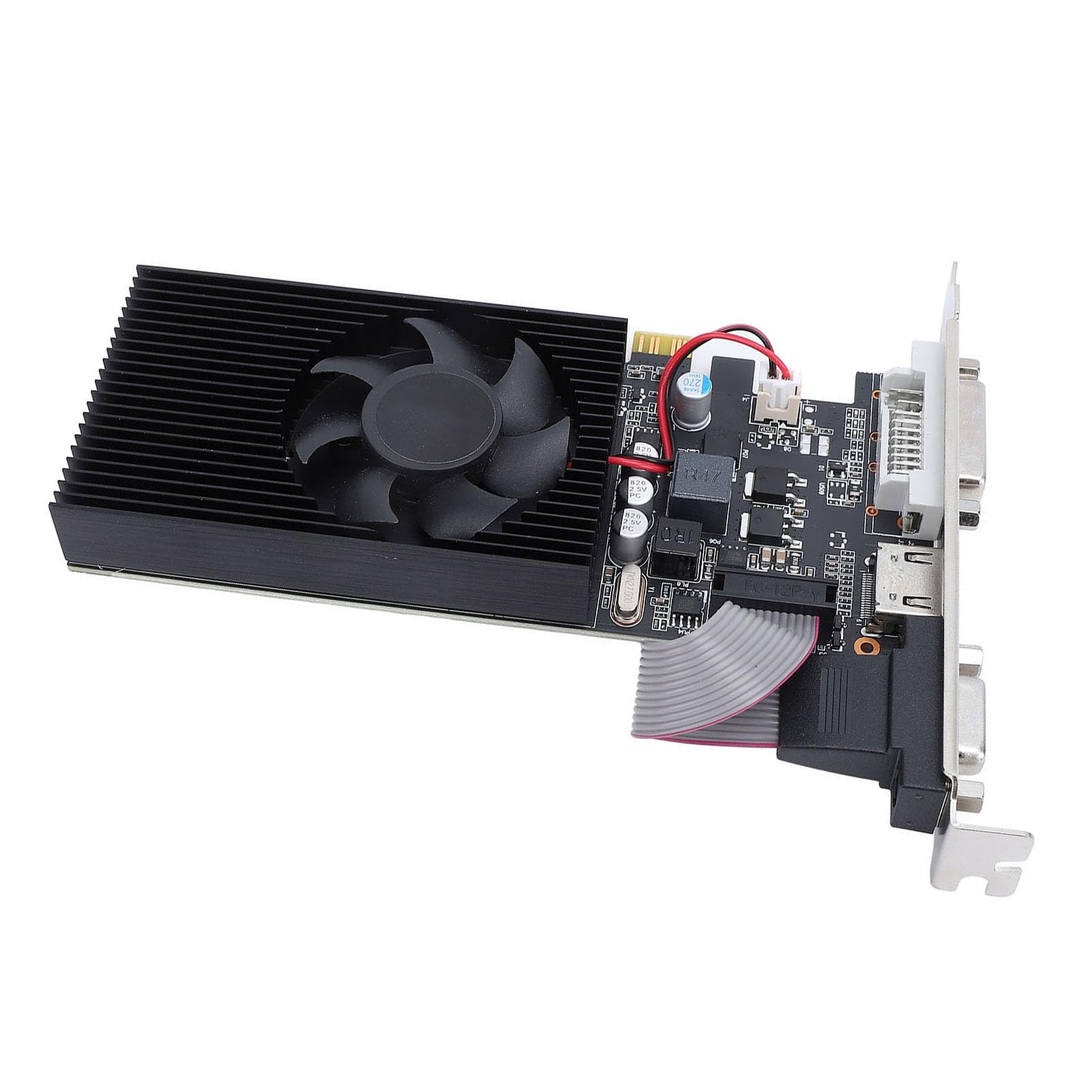 GT 730 2GB Graphics Card, GDDR3 64bit Video Card for PC Gaming, HDMI DVI VGA Output, PCI Express 2.0 X16 with Cooling Fan Support 2K Computer Graphics Card for GT 730 2GB Graphics Card, GDDR3 64bit Video Card for PC Gaming, HDMI DVI VGA Output, PCI Express 2.0 X16 with Cooling Fan Support 2K Computer Graphics Card for