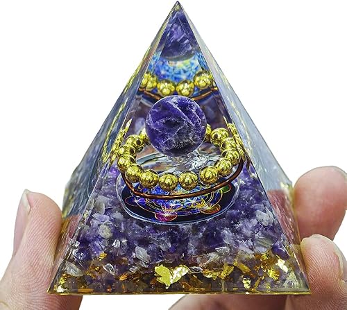 Decoración de pirámide de 2 pulgadas, generador de energía de cristal natural, pirámide de chakras, pirámide, herramienta de meditación de yoga