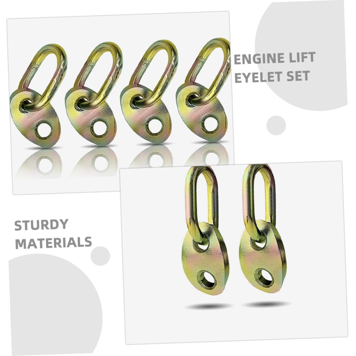 Kit di sollevamento del motore – Heavy Duty 4 pezzi occhiello staffa per applicazioni versatili di sollevamento e sollevamento