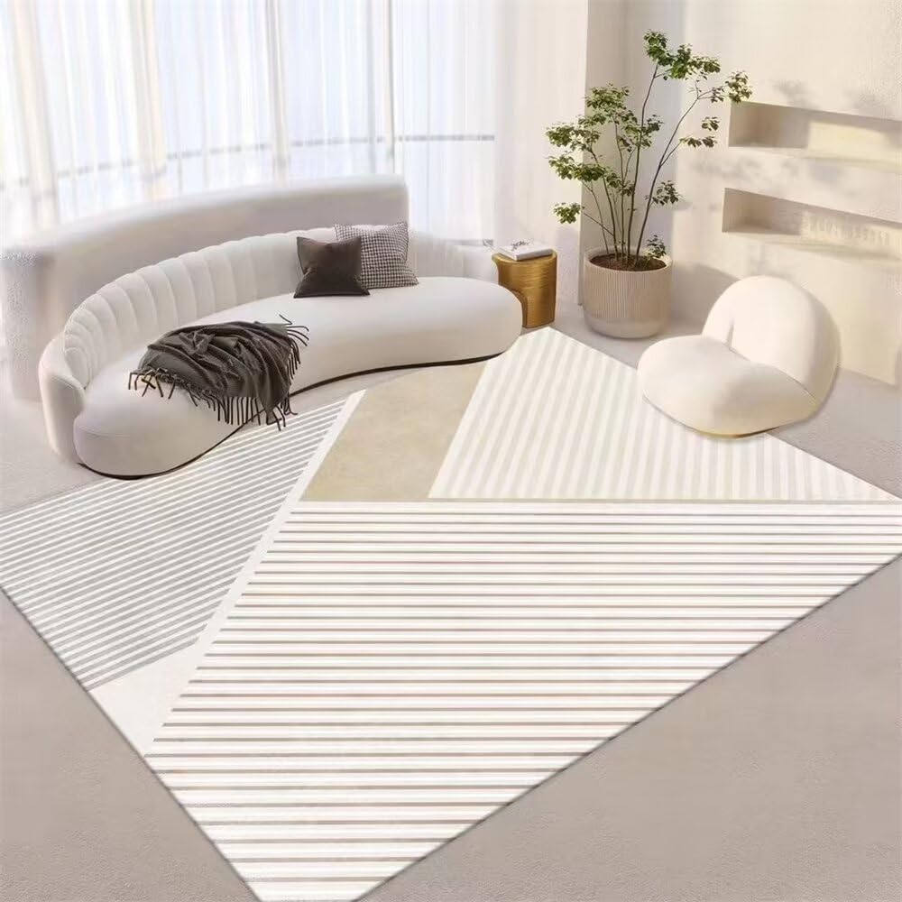 Tapis de salon gris 140x200cm pour chambre ado et salle à manger