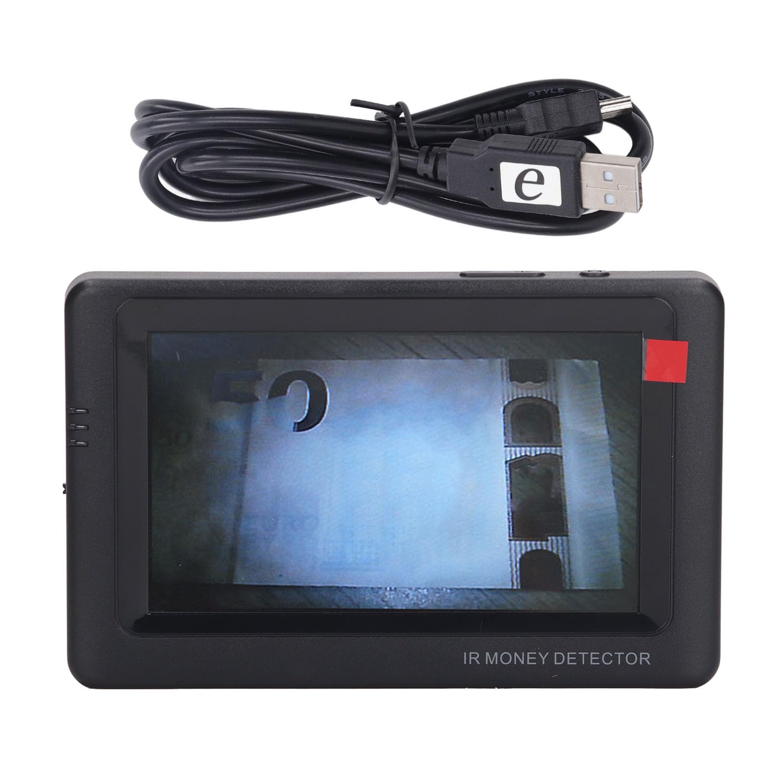 Yctze Rilevatore Portatile con Ampio Display per l'identificazione di Banconote e Valute Contraffatte - Ideale per Negozi, Ristoranti e Piccole Imprese