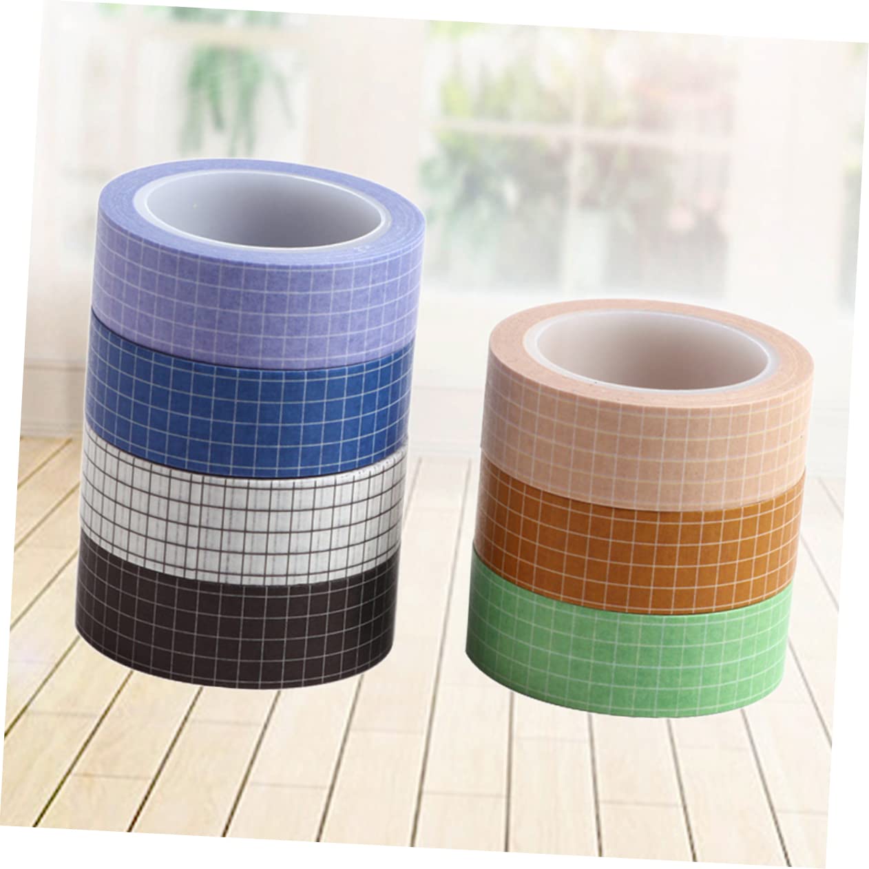 STOBOK 21stücke Teiliges Pure Color Grid Washi Tapes Dekorative Masking Tapes Für Scrapbooking Journaling Und Kreative Projekte Hochwertiges Klebeband Ohne Rückstände Für Und Planer