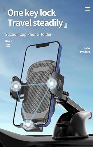 Miniatura 2 de Soporte de teléfono de automóvil para salpicadero, ventilación de parabrisas, universal, manos libres, ventosa, soporte para teléfono celular para