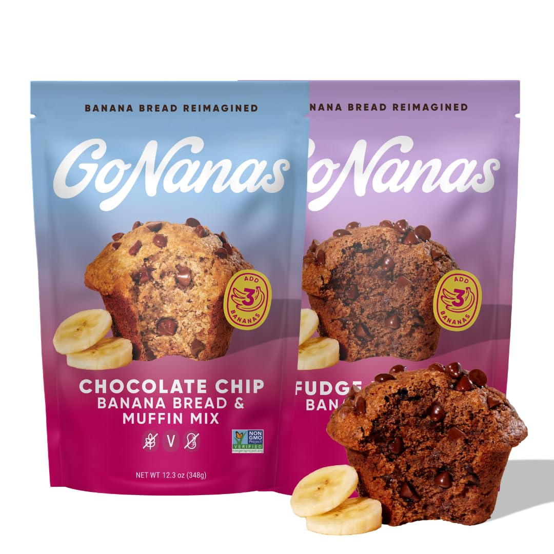 Amazon.com : GoNanas Banana Bread Mix - Bundle of 2 Flavors. Vegan