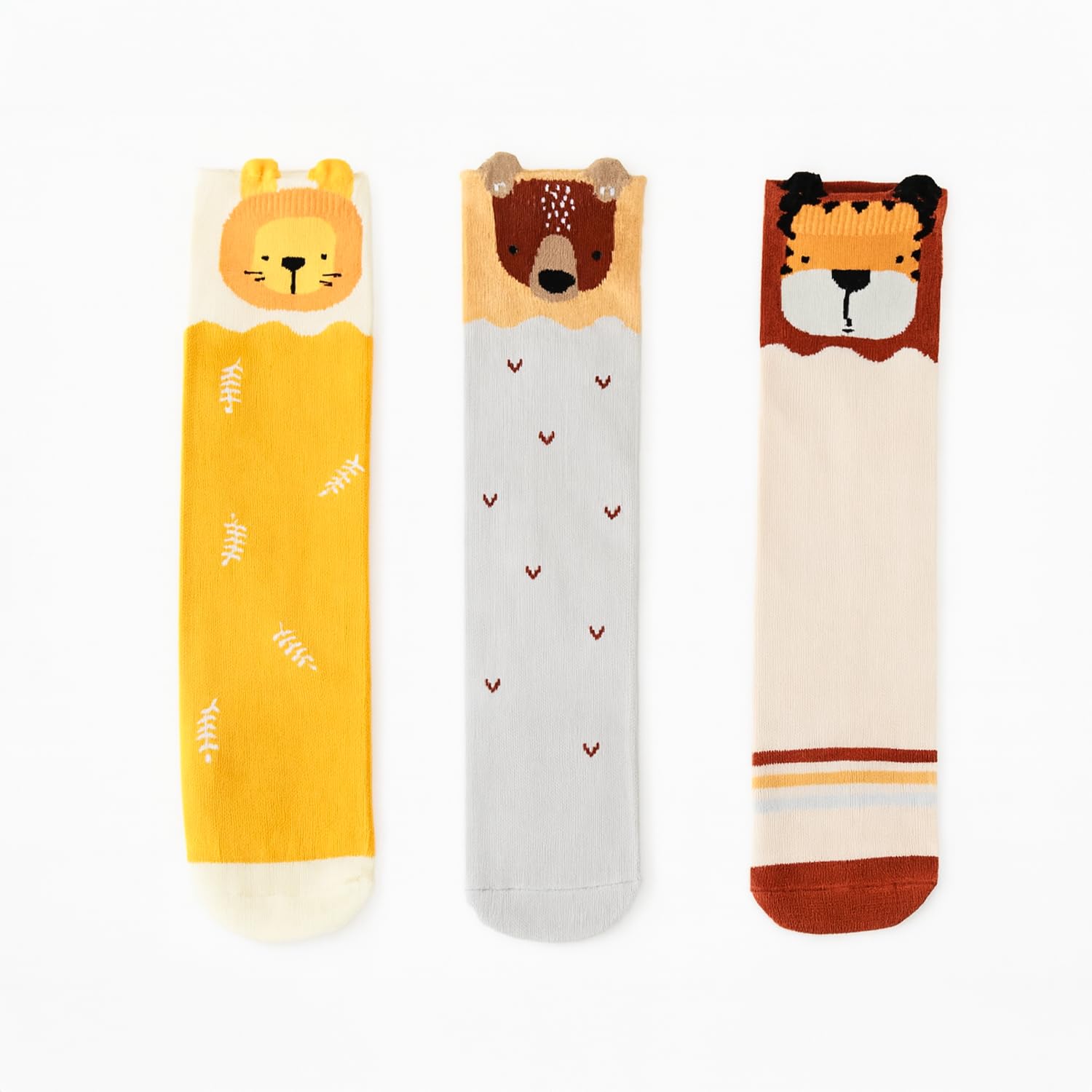 SYGA Baby Girl Boy Socks Kids Toddlers Infant Knee Length Warm & Cotton Stretch Baby Socks - 6 Month-4 Years, Tigger-picture-17
