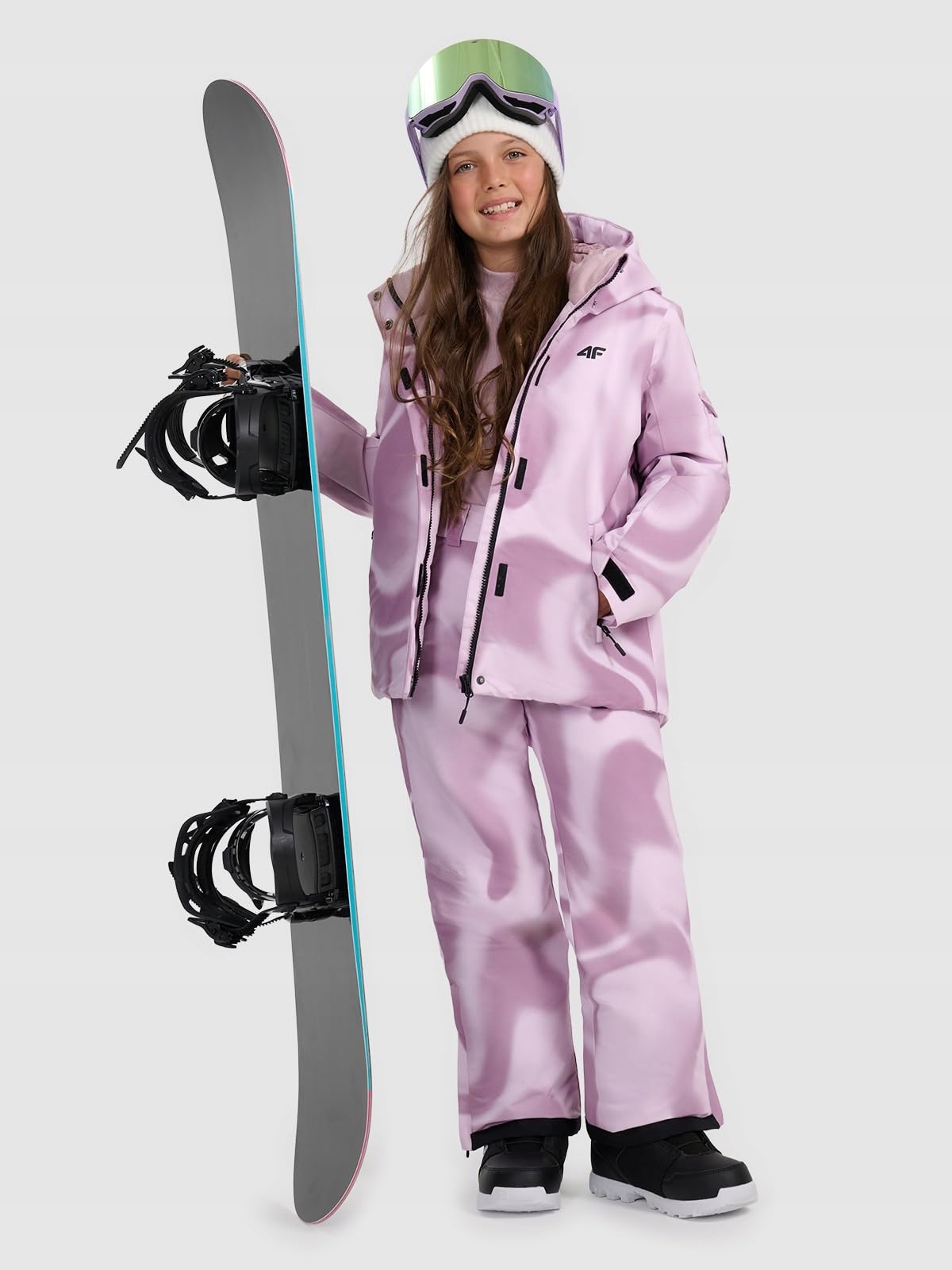 4F Kurtka snowboardowa membrana 8000 dziewczęca