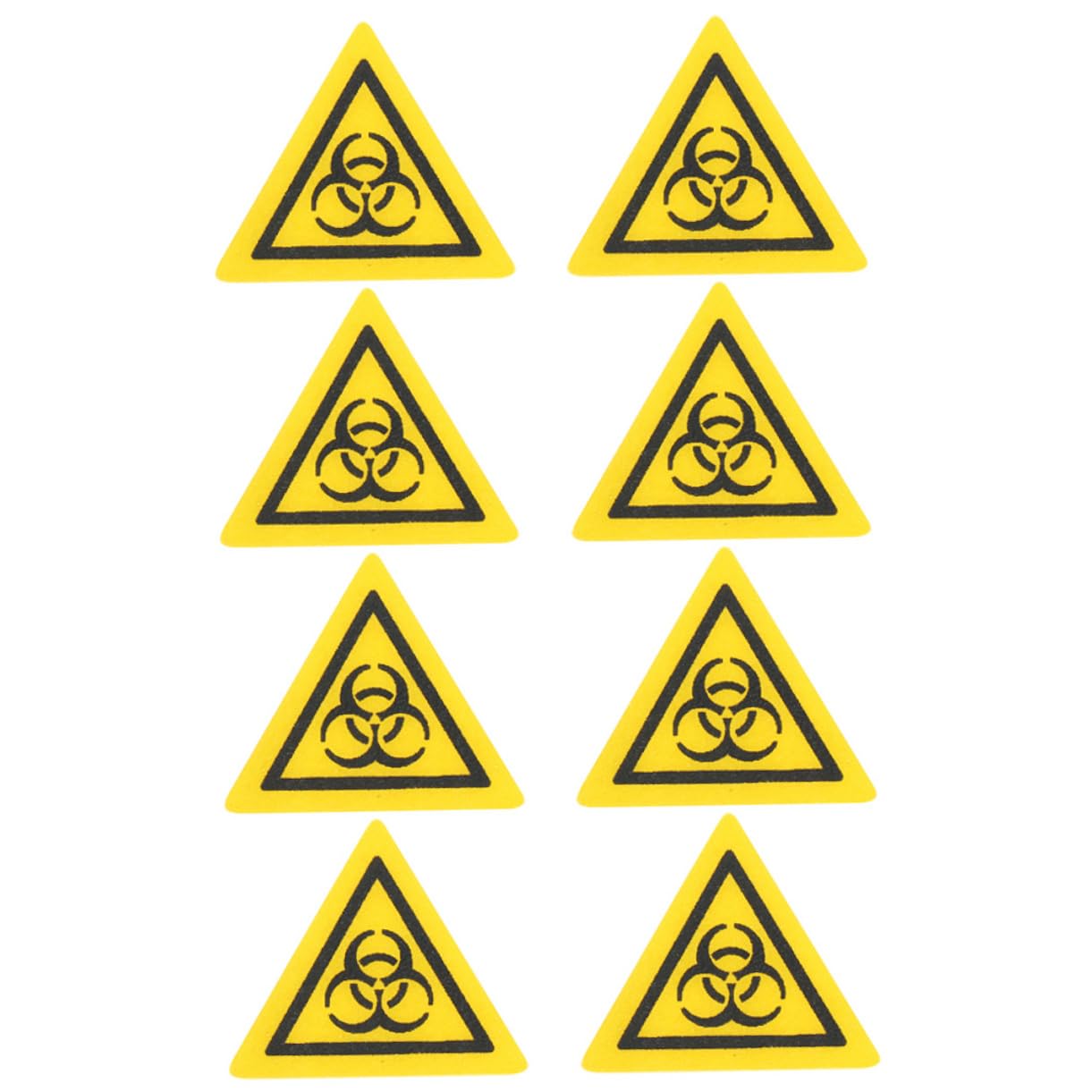 Gogogmee 8pcs Hazard Risk Warning Stickers for Laboratory Safety Decals for Infection Caution Easy to Use Labels Lightweight Marking Stickers for Labs