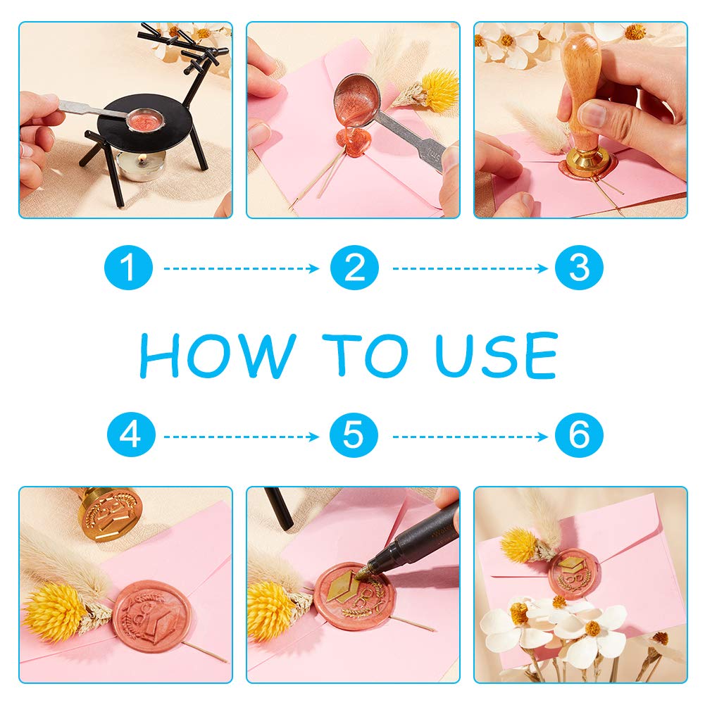 Timbro Per Sigillo Di Cera Bianco - Diametro 2,5cm | Per Buste, Inviti E Regali - Foto 2