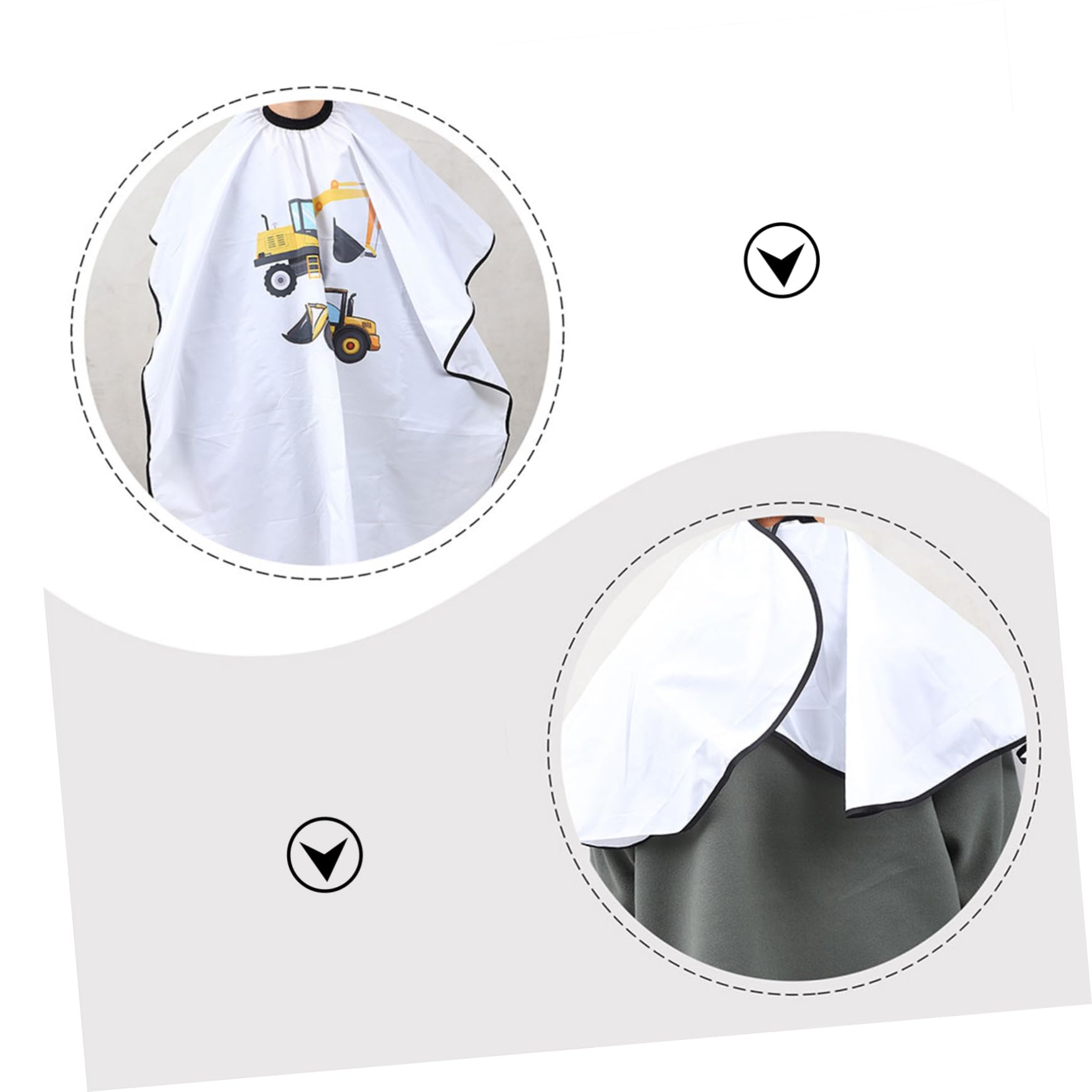 PACKOVE Mantellina Parrucchiere per Bambini e Leggera Motivo Cartone Animato Adorabile per Uso a Casa o Salone di Bellezza