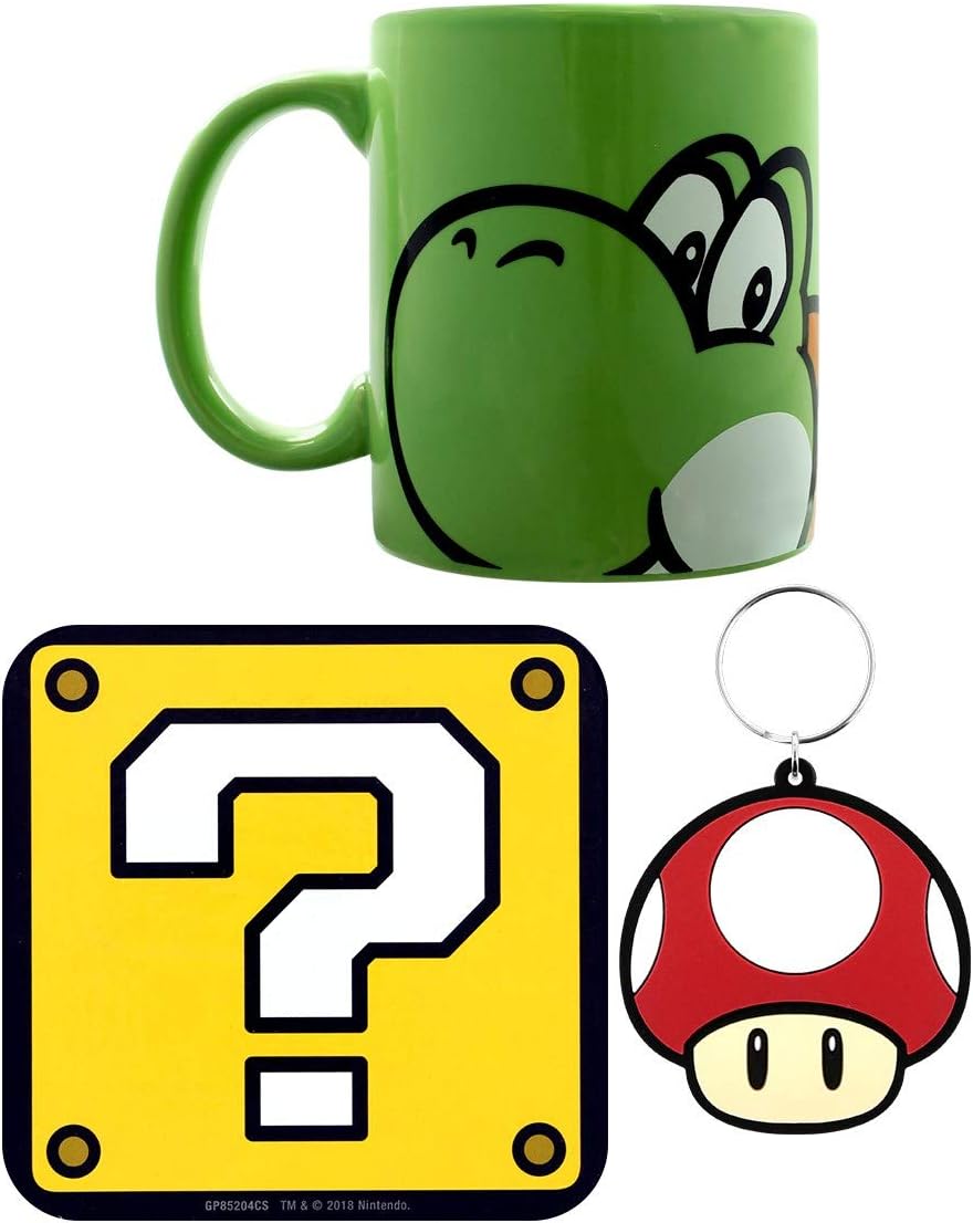 Super Mario (Yoshi) Mug Coaster & Keychain