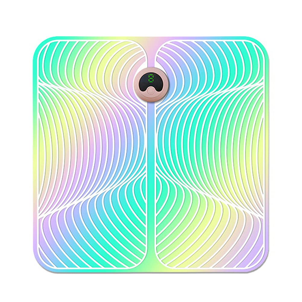 EMS Leg Reshaping Foot Massager 6 Modes 9 Intensity Folding Portable Electric Massage Mat for Plantar Fasciitis and Neuropathy/Deep Kneading/Improves Circulation/Pain Relief