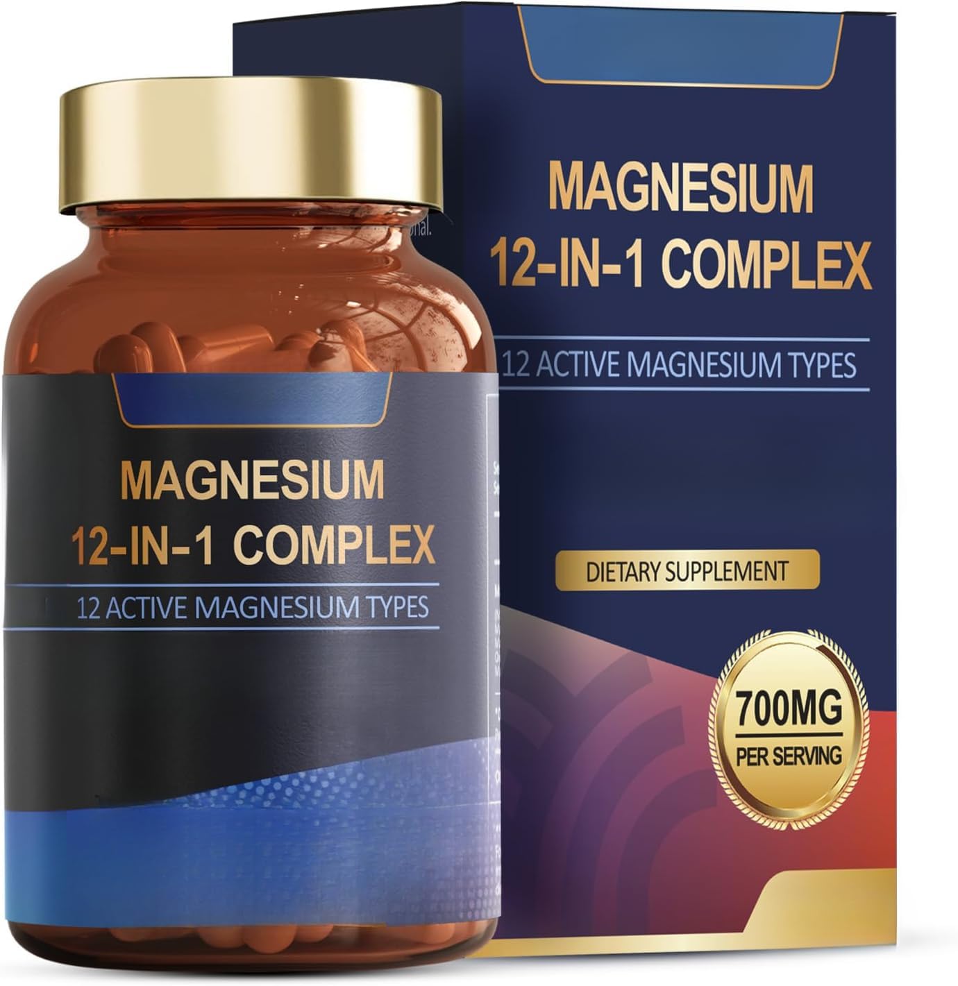 Cápsulas diarias multiminerales para adultos, complejo de bienestar de alta absorción, 700 mg por porción, 120 unidades