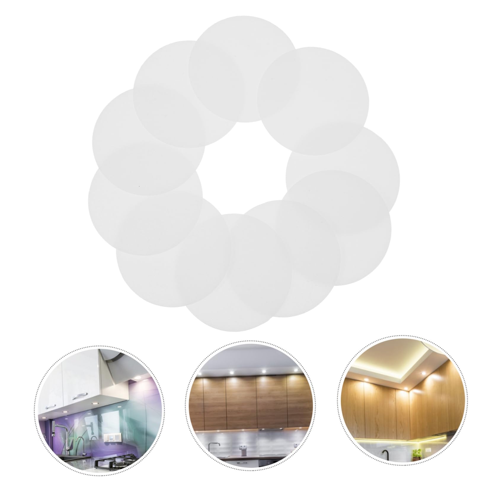 ダウンライト防塵カバー 4個(ダウンライトディフューザー)