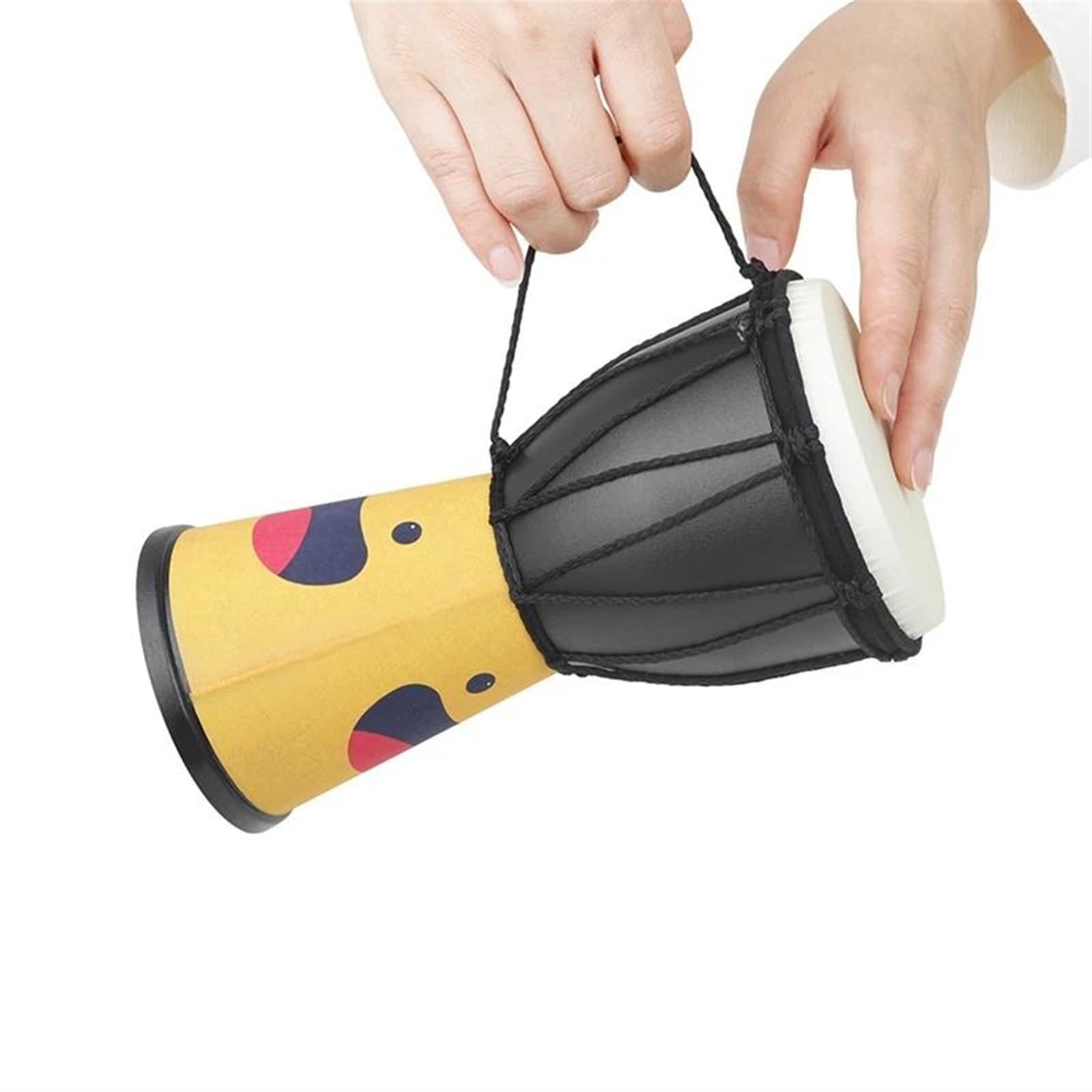 4-calowy Afrykański Bęben Djembe Z PVC, Dobry Dźwięk, Tradycyjny Instrument Afrykański Djembe dla Początkujących