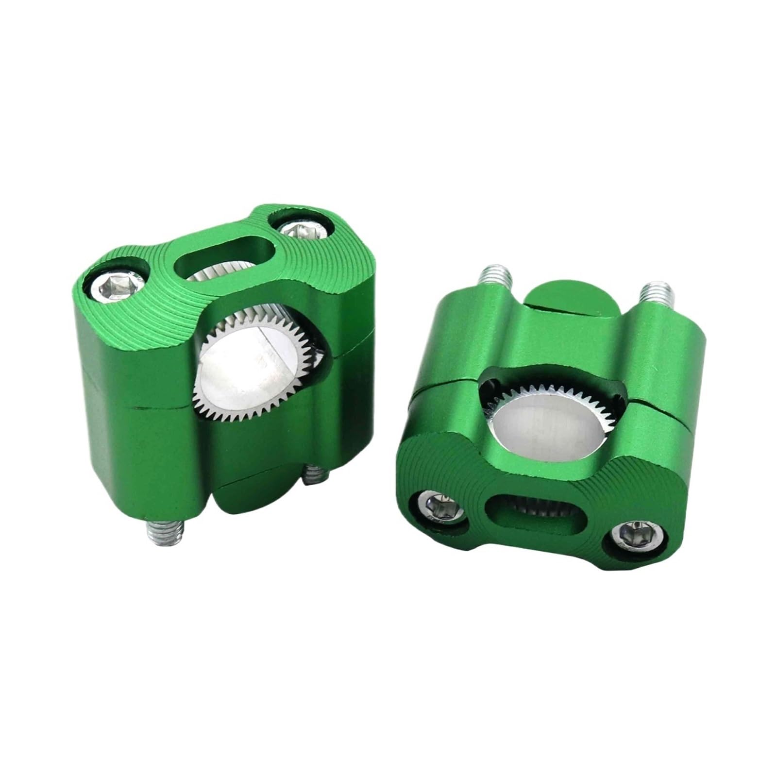 EHYSYN Motorcycle ATV 22mm 28mm Handlebar Clamp Handlebar Risers Adapter Bar Clamps Universal(Green)