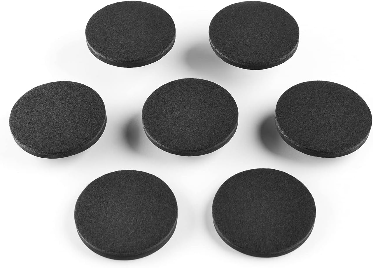 Super Sliders 4733395N Reusable Furniture Sliders for Hardwood Floor- Quickly and Easily Move Items with Felt Floor Protectors, 3-1/2" Black (16 Pack)