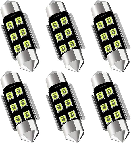 Miniatura 8 de AUXLIGHT DE3175 DE3021 6418 6411 211-2 212-2 578 569 Canbus Bombillas LED de luz interior sin errores 6000K Xenon Blanco, Super brillante 6SMD chips