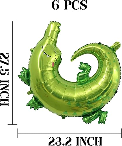 Vista 34 de Globos de abeja, 6 piezas de globos de aluminio con forma de helio para fiesta de animales de dibujos animados para selva safari temática telón