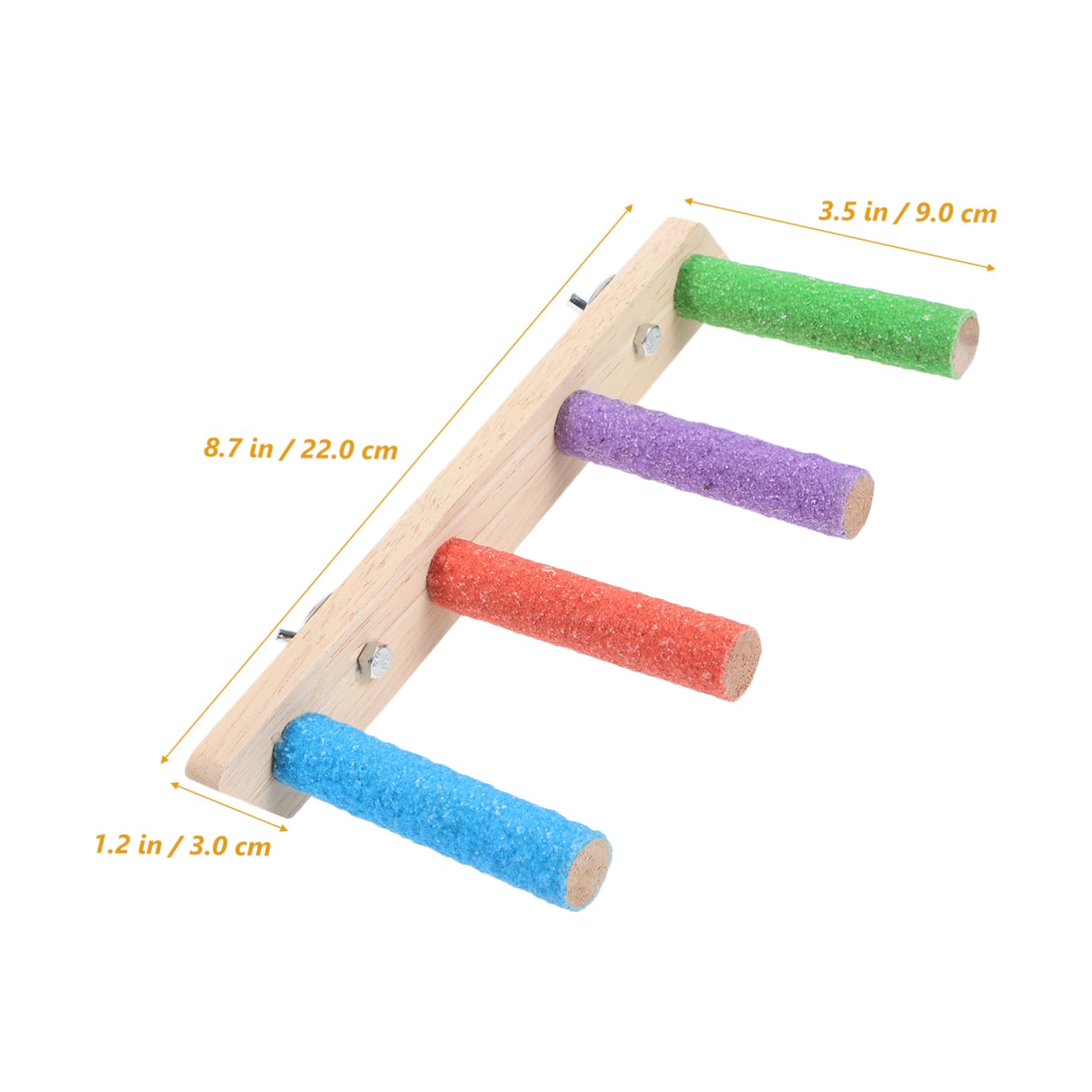 HAPINARY Bird Ladder for Parrots Wooden Climbing Toy Bird Cage Accessory Fun for