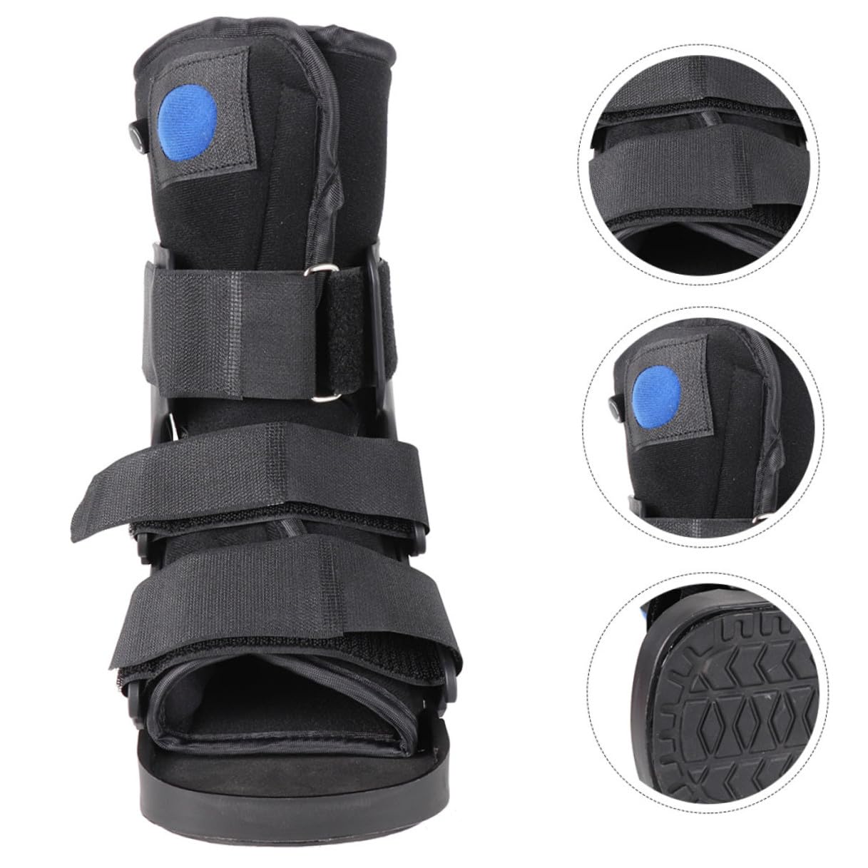 Ankle Boot Brace with Inflatable Cushion Low-cut Medical Foot Support Shoe for Achilles Tendon Injury and Post-surgery Rehabilitation, Pediatric and Adult Sprain Foot Brace