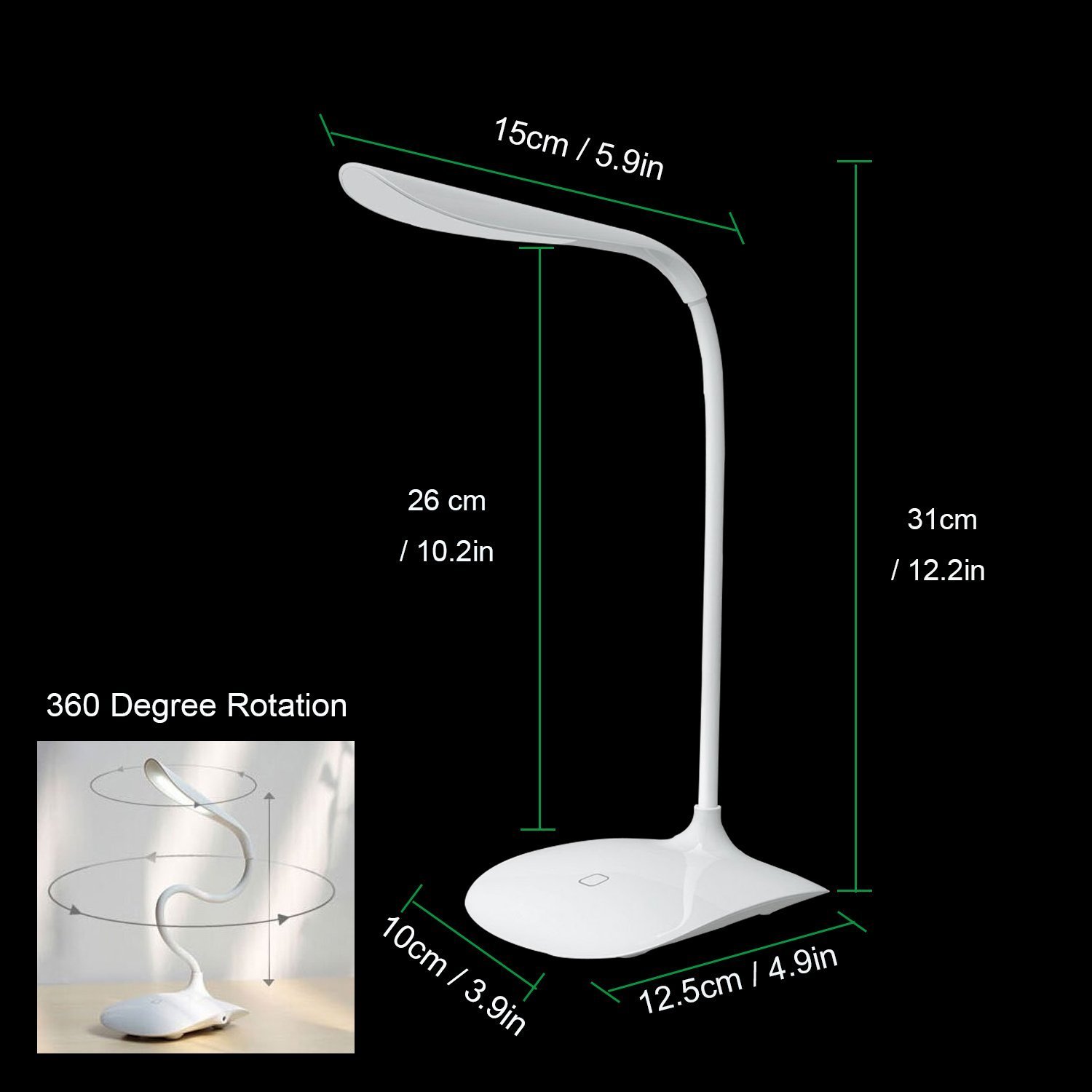 PETRICE Silicone Desk Lamp, Multicolour 4