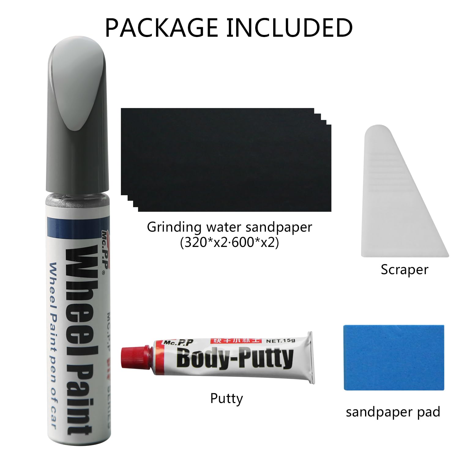 Tesla Model Y Performance 21" Uberturbine Wheel Curb Rash Repair Paint, Gunpowder