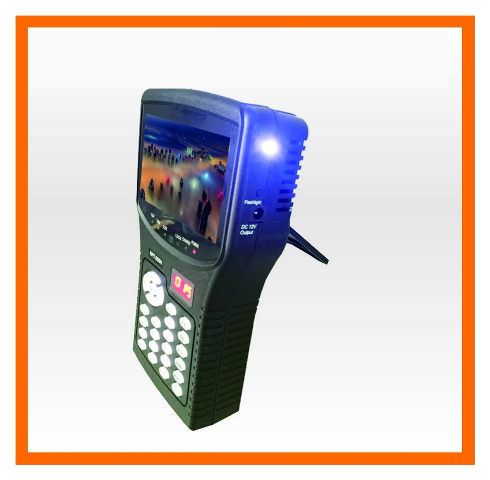 Buscador de señal satelital, Buscador De Satélite, KPT-255H Sat HD Reemplace El Monitor Kpt-055h Prueba Señal DVB-S/S2 4,3 Pulgadas con Salida AV USB para Un Uso Flexible
