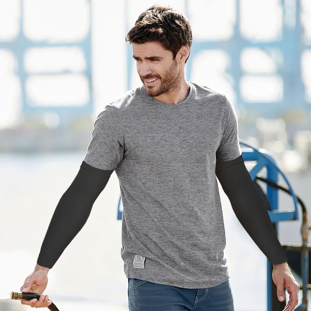 2 Pares Mangas Para Brazos Protección Sol,Mangas Para Brazos,Manga Brazo,Manguitos Ciclismo,Manguitos Ciclismo,Sleeves,Manguitos Proteccion Solar,Manguitos Bicicleta