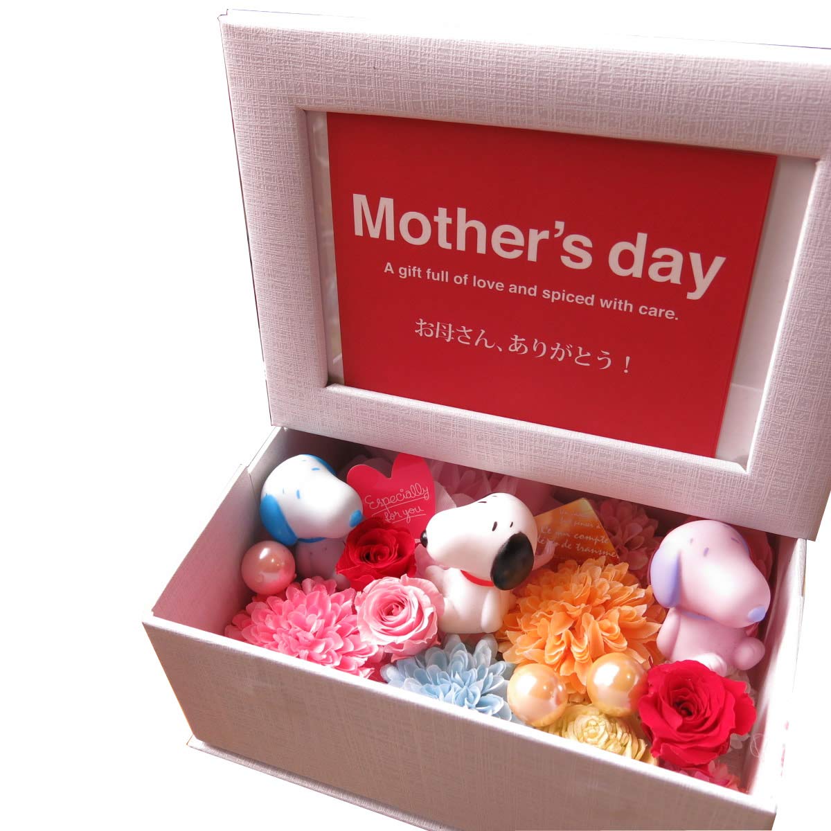 スヌーピー入り 花 写真立て プリザーブドフラワー入り フォトフレーム Amazon｜母の日 スヌーピー入り 花 写真立て プリザーブドフラワー入り