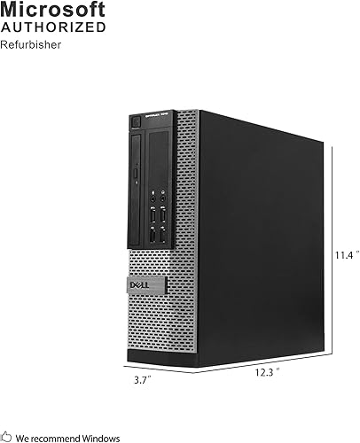 Miniatura 2 de Dell Optiplex 7010 SFF PC de sobremesa - Intel Core i5-3470 3.2GHz 8GB 250GB DVD Windows 10 Pro (renovado)