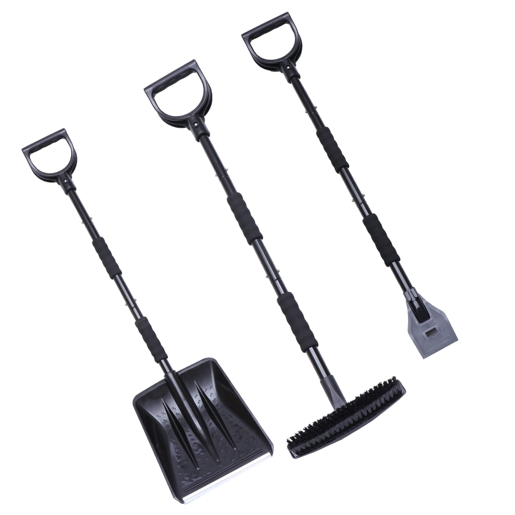 Beatifufu 1 Set Snow Shovel Car Snow Ice Scraper Rock Stickers Snow Removal Brush for Windscreen Scraper Kit Metal Spatula Lip Gloss Kit Freezer Snow Remover Plate Iron Pearlescent