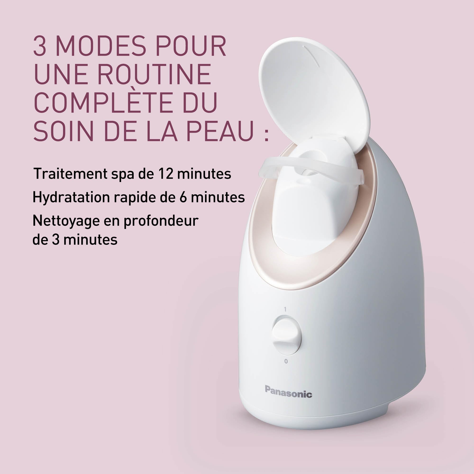 Panasonic EH-XS01-N503 | Soin thermal du visage, Sauna, Vapeur nano-ionique, Programmes 3, 6 ou 12 minutes