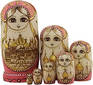 Toyvian 1 Conjunto Matryoshka Brinquedos De Empilhamento Brinquedos De Jesus Boneca Russa Boneca Desenhos Animados Brinquedos De Madeira Boneca Matryoshka Matryoshka Brinquedos