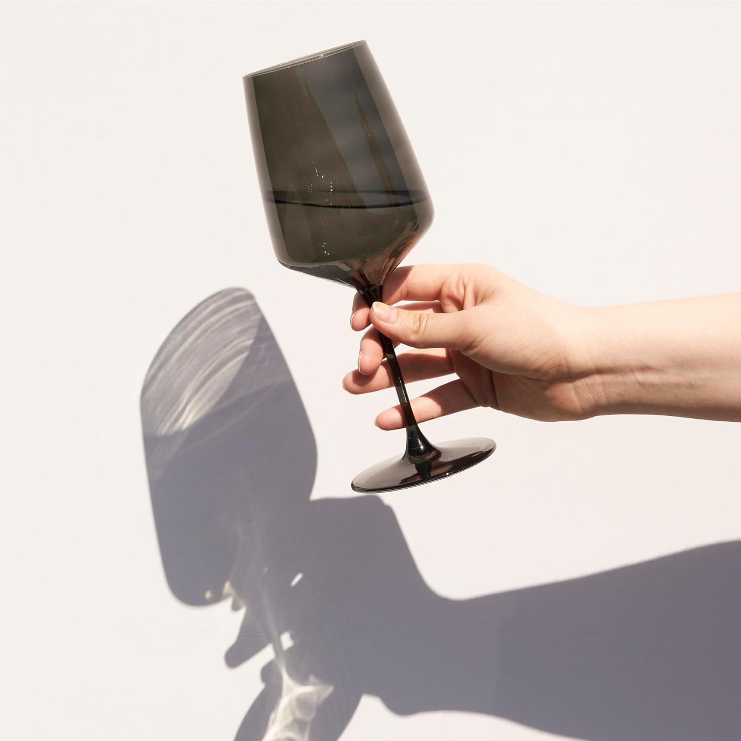 Viski Reserve Nouveau Colorful Wine Glasses, Crystal Glassware for Red and White Wines, Stemmed Drinking Glasses for Wedding Gifts, Birthday, Holiday, Dinner Party, 22 oz, Set of 4, Seaside - Image 8