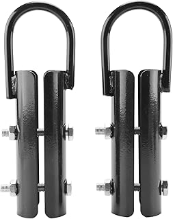 LKTBCFN Abrazadera de 1.5 pulgadas, 2 juegos de gancho de sujeción para cuerda de escalada, gimnasio, entrenamiento de fuerza, color negro