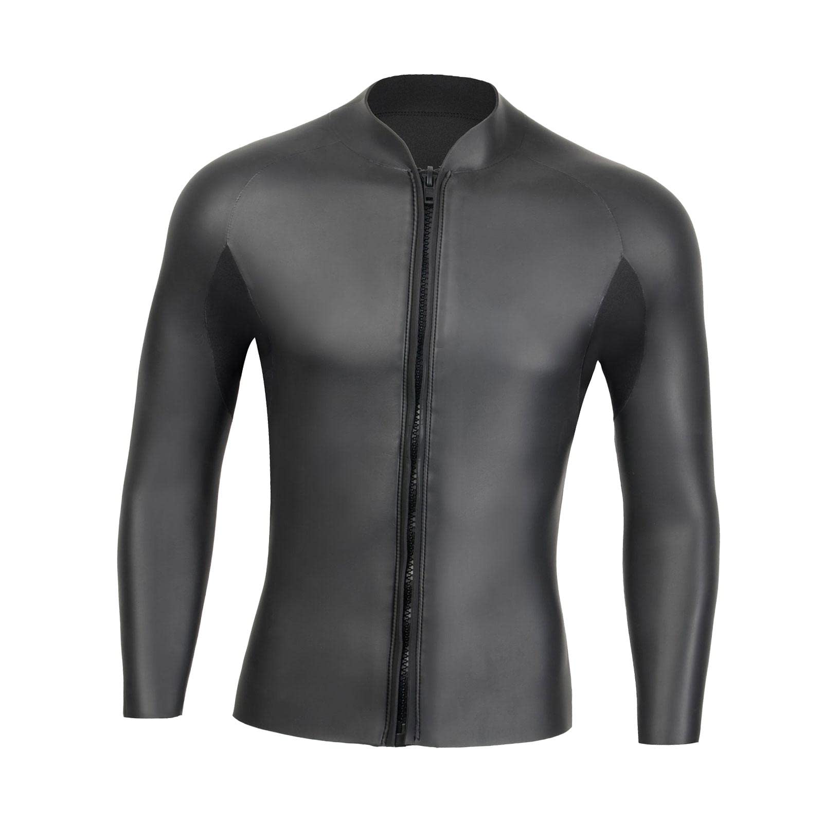 club bollywood CLUB BOLLYWOOD® Wetsuit Top 3mm with Zipper Diving Suit for Underwater Kayaking Water Sports M | Sporting Goods | Water Sports Wetsuits | Men-picture-35
