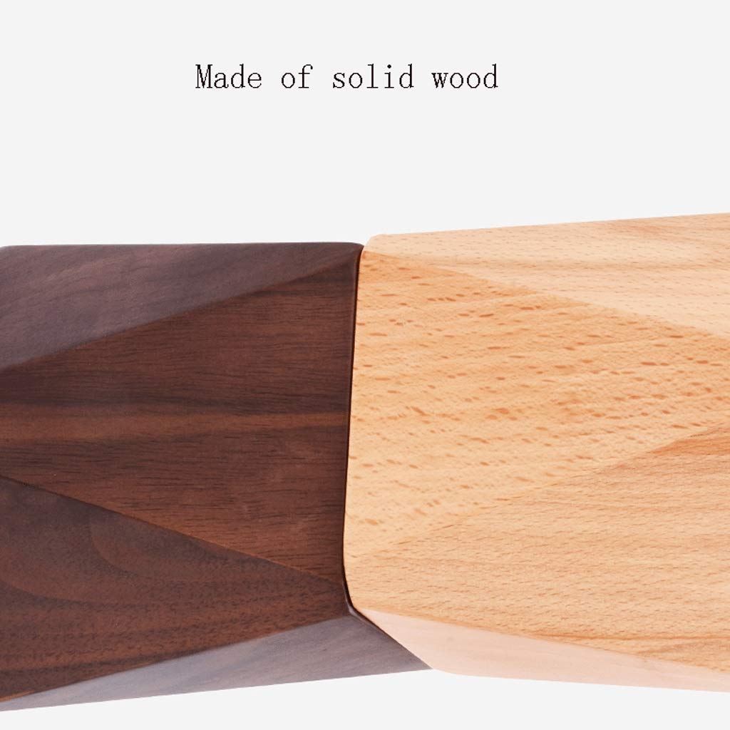 Portapenne Portapenne da scrivania in Legno, Scatola Porta pennelli per Trucco a Matita, Portapenne di Grande capacità a Forma di Diamante (Rombo in Noce Nera)