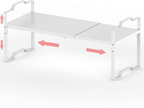 Miniatura 1 de Jojocross Estante expandible para organizador de gabinete, estante de especias apilable ajustable en la cocina y el baño, organizador de armario de
