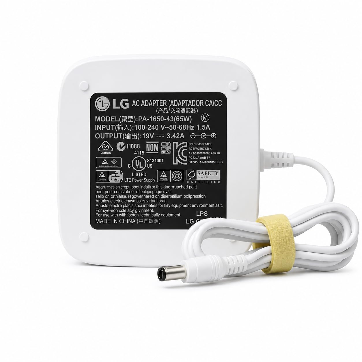 19V 3.42A DC Power Adapter Charger with Center Pin Connector | AC 100-240V Input | Compatible with LG Monitors | Replacement Power Supply-image-18