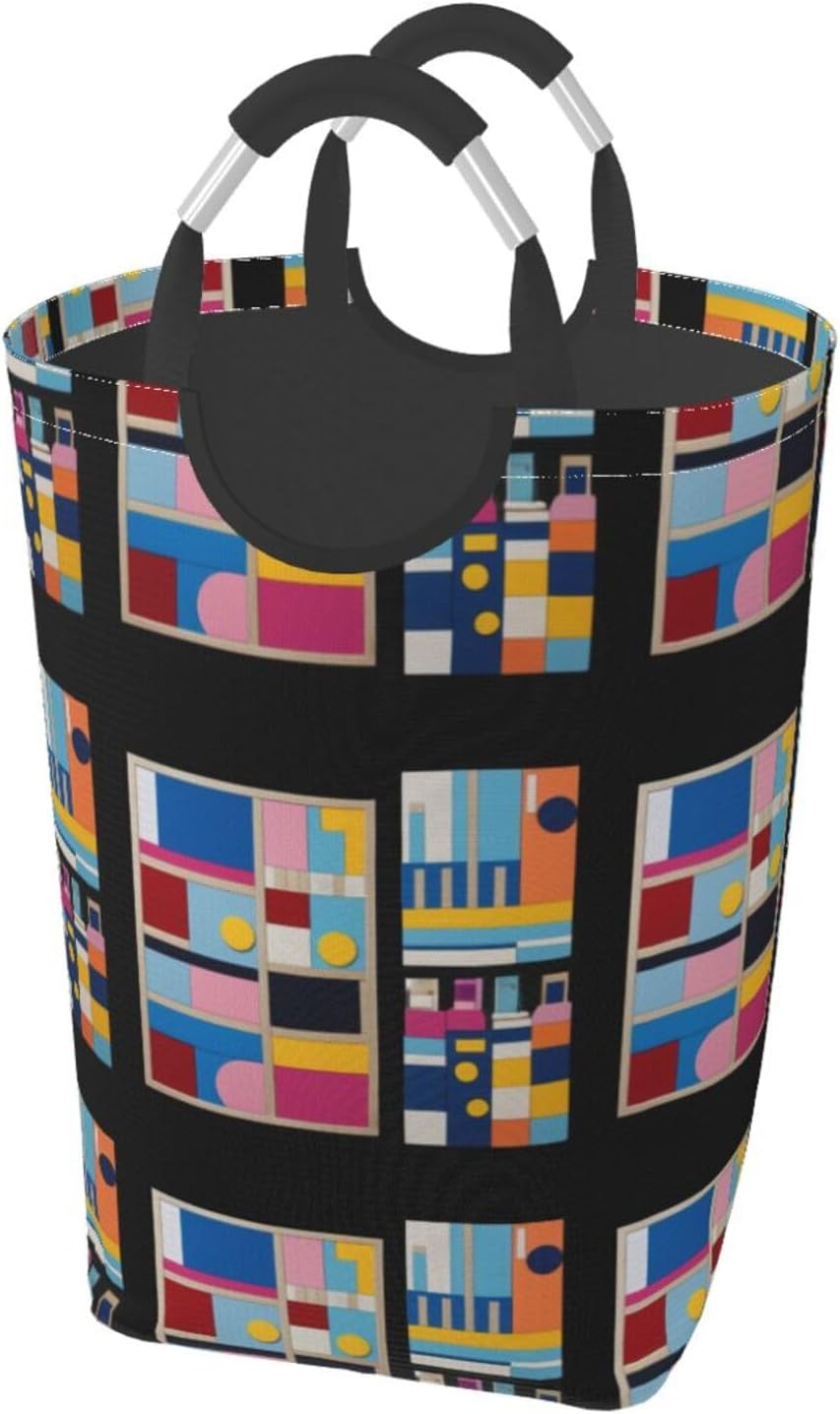 Color space sense Foldable storage bag, 50L capacity, suitable for laundry room, dormitory bedroom, dirty clothes storage basket.