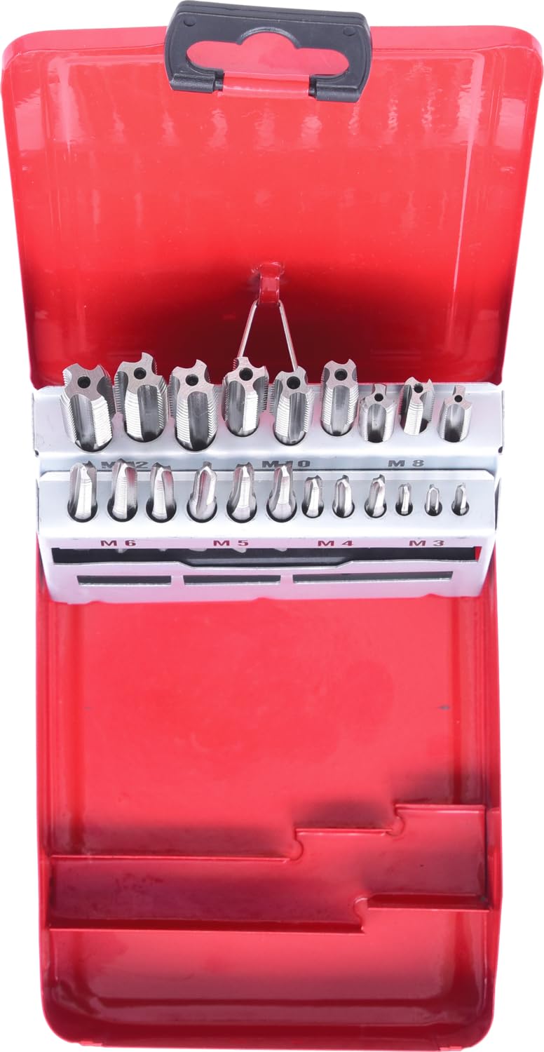 KS Tools 336.0621 HSS Zestaw gwintowników recznych Mw opakowaniu z blachy stalowej, 21-szt