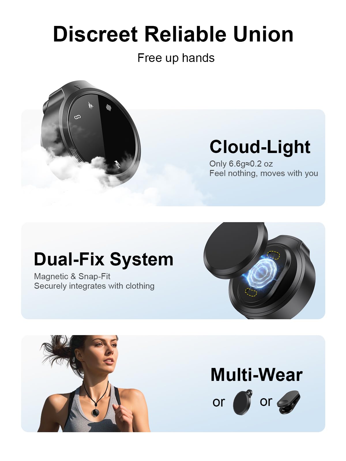 Microfono Lavalier Wireless EVARY - 2.4GHz, Per IPhone/Android/Fotocamera, Per Video E Live - Foto 8