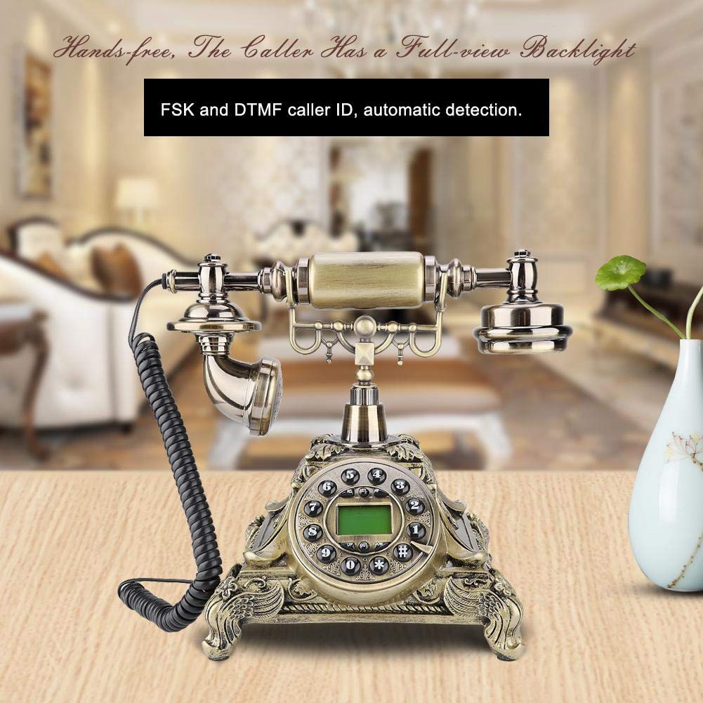 Amazon | Vbestlife 固定電話機 ヨーロッパ風 FSK / DTMF電話番号表示