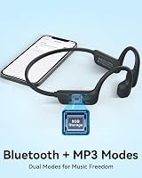 MONODEAL IP68 úszós csontvezetéses fülhallgató Bluetooth 5.4, vízálló nyitott fül MP3 lejátszó 8GB, sporthoz futáshoz 6