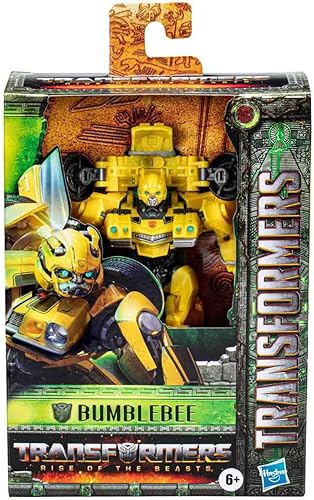 Vista 3 de Transformers Toys Rise of The Beasts Movie, Deluxe Class Bumblebee Figura de acción – A partir de 6 años, 4.9 in