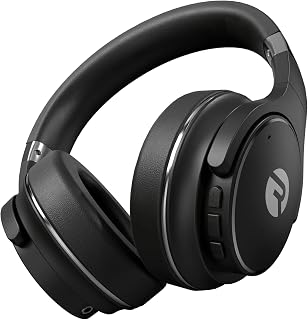 Raycon Everyday Over-Ear Headphones: ANC, Awareness Mode, 40H Battery, IPX4 Water Resistant, Built-in Mic (Black)