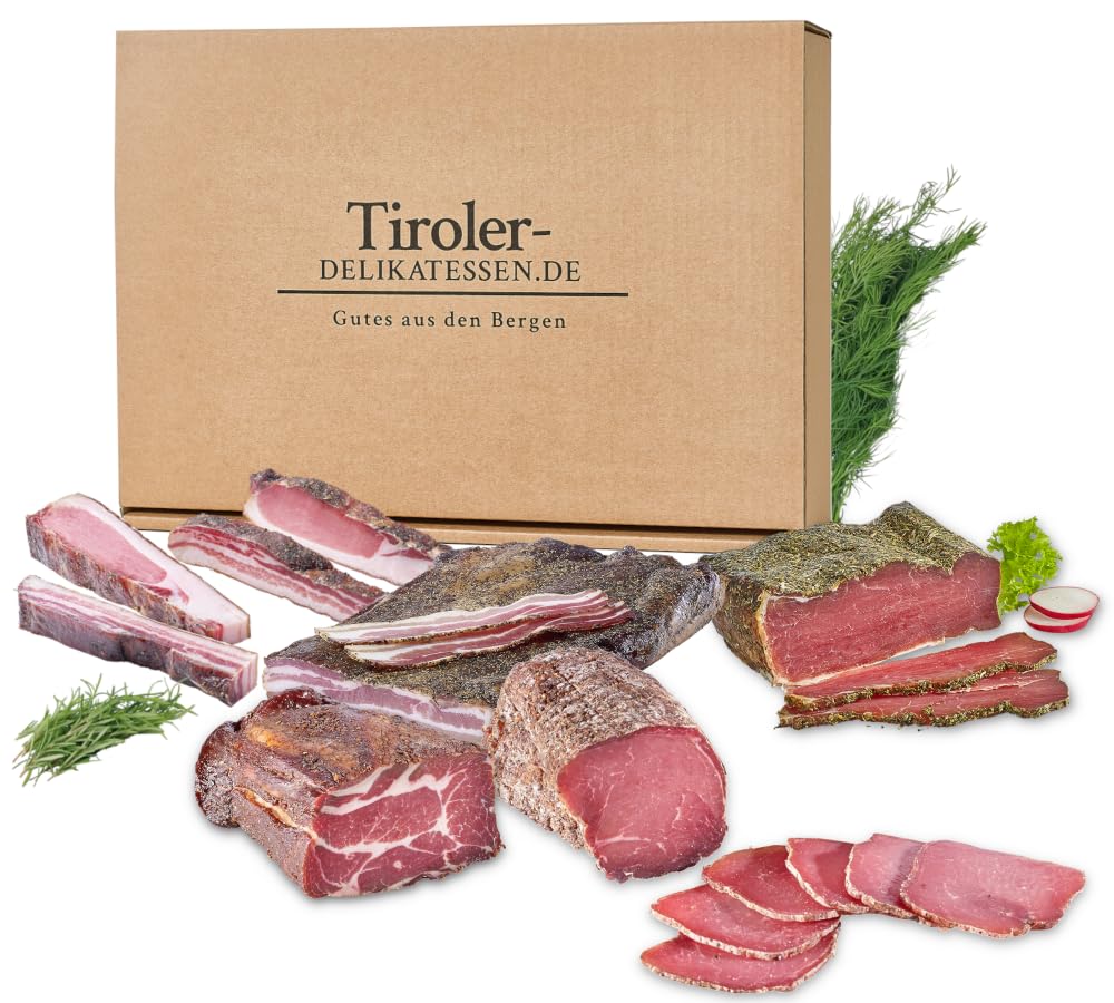 Geschenkset "Alpine Speckträume" - mit 5 Specksorten aus den Bergen - 1650g - von würzig bis mild