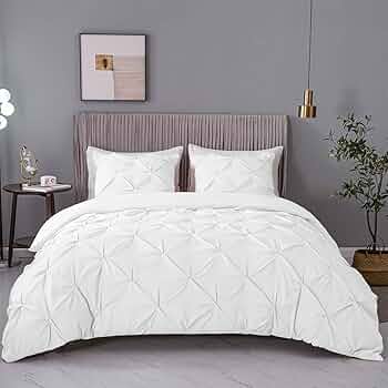 Amazon.com: ASHLEYRIVER 3 Piece Luxurious Pinch Pleated Duvet